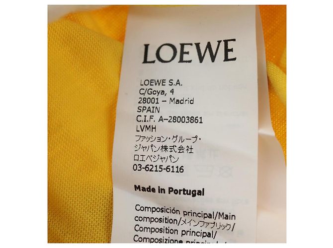 LOEWE �~ Ghibli Totoro T-Shirt Medium Totoro Cotton Yellow Auth 167432SM Amarillo - vista 17