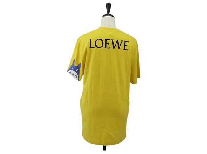 LOEWE �~ Ghibli Totoro T-Shirt Medium Totoro Cotton Yellow Auth 167432SM Amarillo - vista 2