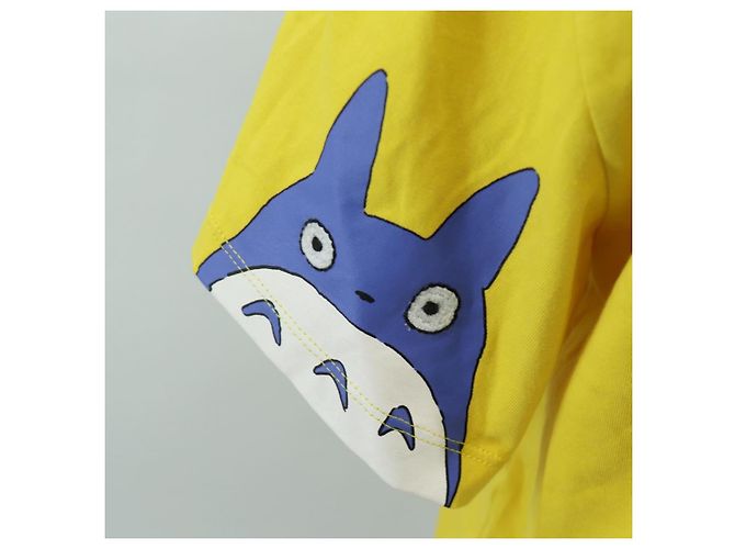 LOEWE �~ Ghibli Totoro T-Shirt Medium Totoro Cotton Yellow Auth 167432SM Amarillo - vista 3