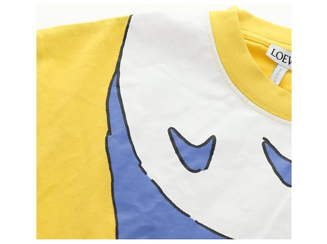 LOEWE �~ Ghibli Totoro T-Shirt Medium Totoro Cotton Yellow Auth 167432SM Amarillo - vista 8