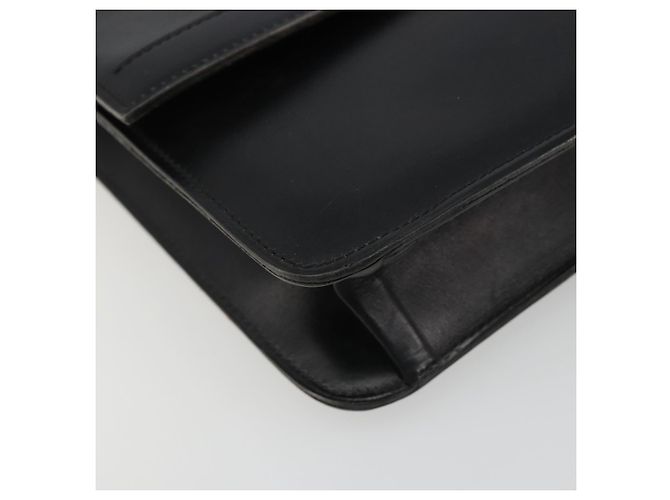 Borsa a Spalla Christian Dior in Pelle Nera e Oro Auth 188255 Nero D'oro - vista 14