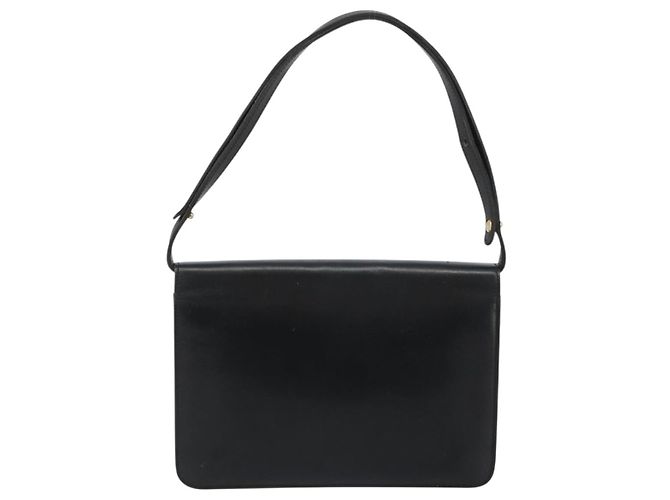 Borsa a Spalla Christian Dior in Pelle Nera e Oro Auth 188255 Nero D'oro - vista 2