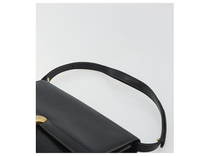 Borsa a Spalla Christian Dior in Pelle Nera e Oro Auth 188255 Nero D'oro - vista 8