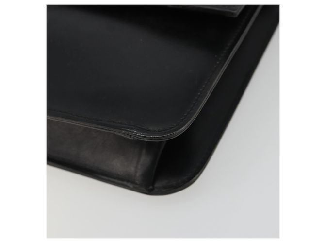 Borsa a Spalla Christian Dior in Pelle Nera e Oro Auth 188255 Nero D'oro - vista 9