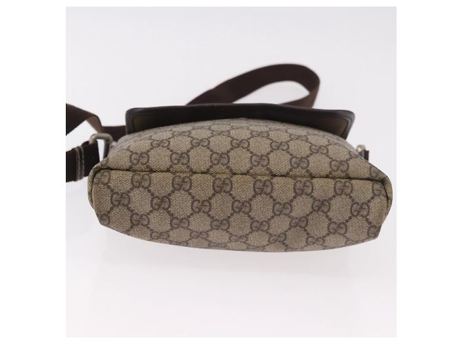 GUCCI GG Supreme Shoulder Bag PVC Beige Gold 223666 Auth 188468 Golden - view 5