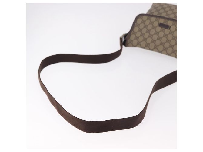 GUCCI GG Supreme Shoulder Bag PVC Beige Gold 223666 Auth 188468 Golden - view 7