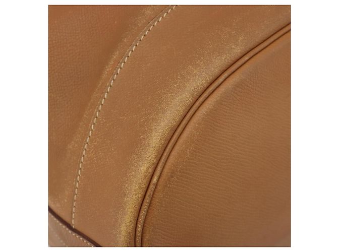 Hermès Borsa a Spalla HERMES Market GM Epsom Marrone Oro Autentica yk20594 D'oro - vista 16