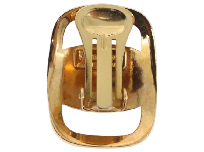 Orecchini Salvatore Ferragamo Vala in metallo oro Autentico am11968V D'oro - vista 3