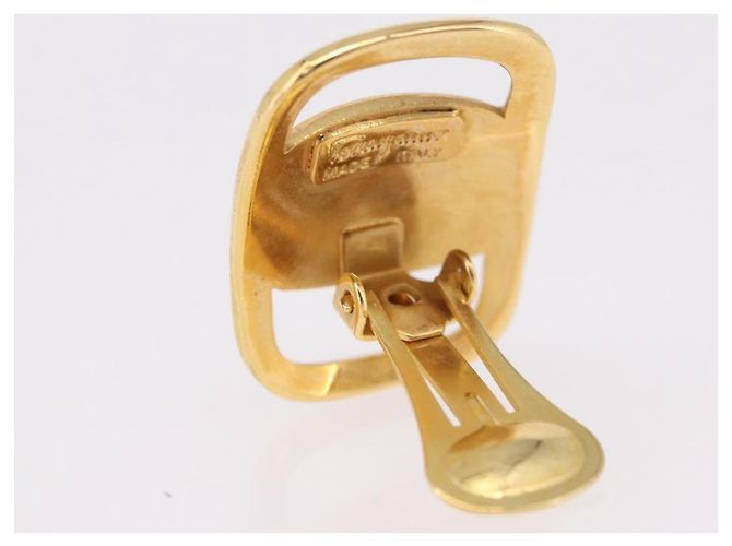 Orecchini Salvatore Ferragamo Vala in metallo oro Autentico am11968V D'oro - vista 8