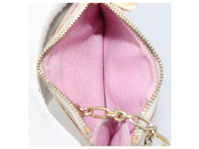 LOUIS VUITTON Monogram Multicolor Pochette Cles NM Purse M93734 Auth 187314 White - view 11