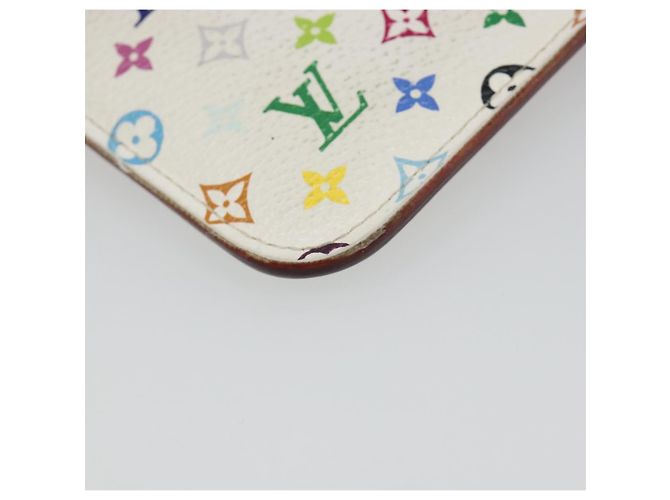 LOUIS VUITTON Monogram Multicolor Pochette Cles NM Purse M93734 Auth 187314 White - view 16
