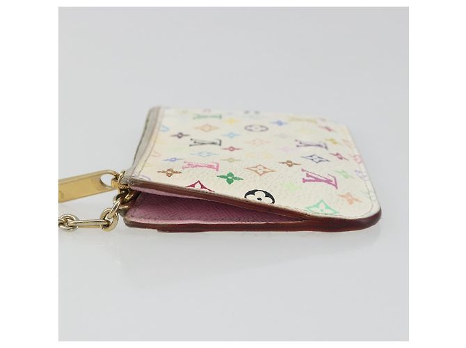LOUIS VUITTON Monogram Multicolor Pochette Cles NM Purse M93734 Auth 187314 White - view 4