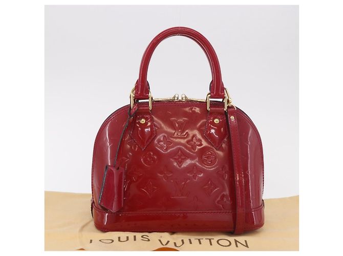LOUIS VUITTON Borsa Vernis Alma BB Rose Andian M91771 LV Auth 187928V - vista 12