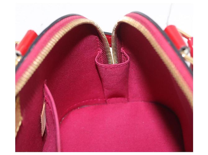 LOUIS VUITTON Borsa Vernis Alma BB Rose Andian M91771 LV Auth 187928V - vista 23