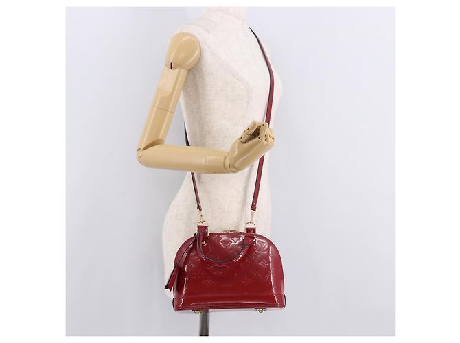 LOUIS VUITTON Borsa Vernis Alma BB Rose Andian M91771 LV Auth 187928V - vista 26