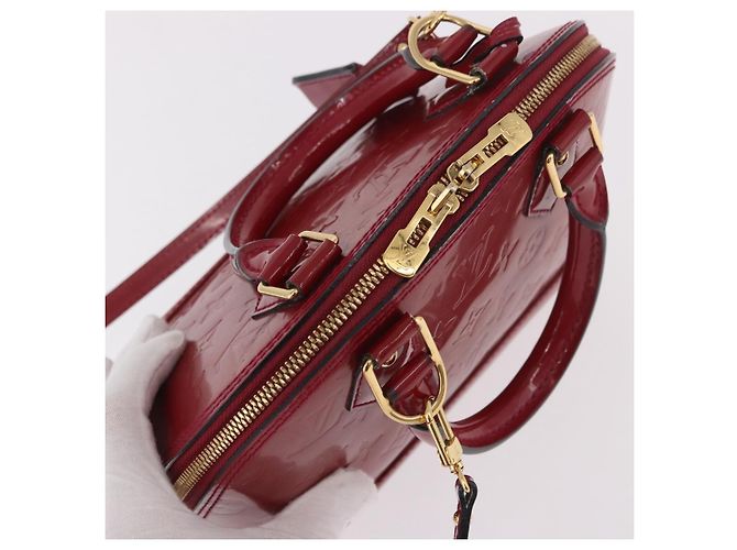 LOUIS VUITTON Borsa Vernis Alma BB Rose Andian M91771 LV Auth 187928V - vista 6