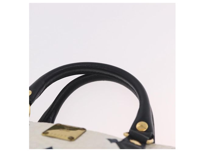Borsa MCM Vicetos Logogram in PVC e pelle 2way White Gold Auth 188210 Bianco D'oro - vista 8