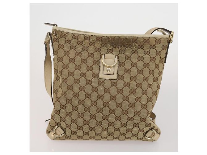 Borsa GUCCI GG Supreme GG Canvas Web Sherry Line 3 Set Beige Black Autentica bs35614 Nero - vista 10