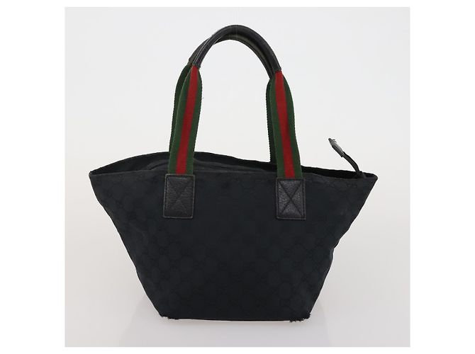 Borsa GUCCI GG Supreme GG Canvas Web Sherry Line 3 Set Beige Black Autentica bs35614 Nero - vista 18