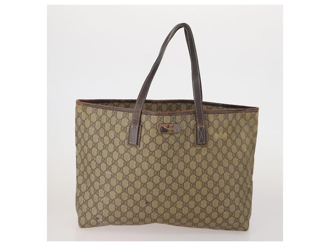 Borsa GUCCI GG Supreme GG Canvas Web Sherry Line 3 Set Beige Black Autentica bs35614 Nero - vista 2