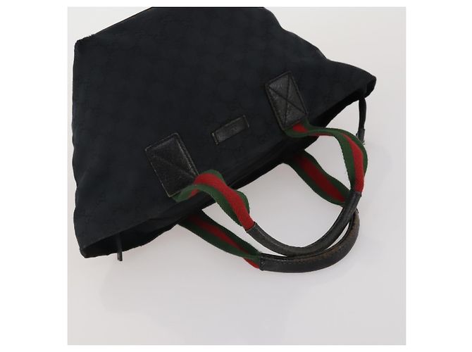 Borsa GUCCI GG Supreme GG Canvas Web Sherry Line 3 Set Beige Black Autentica bs35614 Nero - vista 20