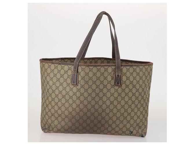 Borsa GUCCI GG Supreme GG Canvas Web Sherry Line 3 Set Beige Black Autentica bs35614 Nero - vista 3