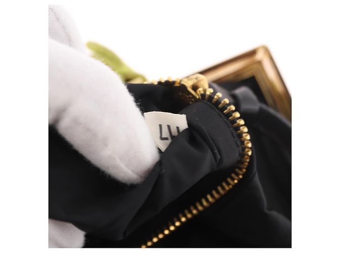 Pochette in Pelle Miu Miu Verde Oro Auth bs35699A D'oro - vista 12