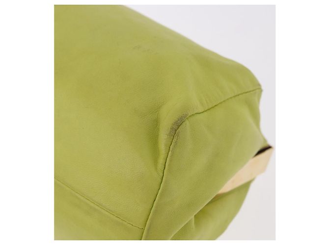 Pochette in Pelle Miu Miu Verde Oro Auth bs35699A D'oro - vista 16