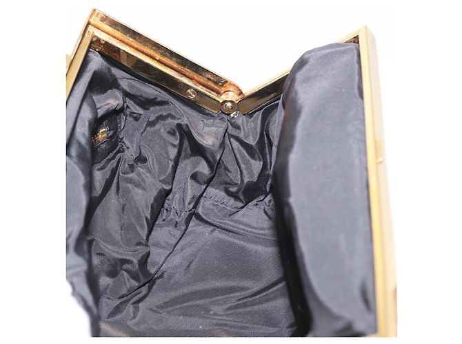 Pochette in Pelle Miu Miu Verde Oro Auth bs35699A D'oro - vista 19