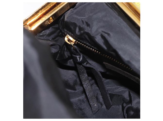 Pochette in Pelle Miu Miu Verde Oro Auth bs35699A D'oro - vista 21