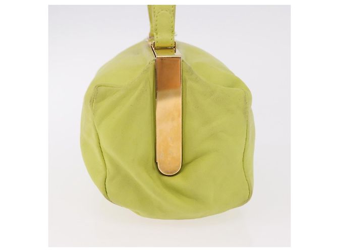 Pochette in Pelle Miu Miu Verde Oro Auth bs35699A D'oro - vista 5