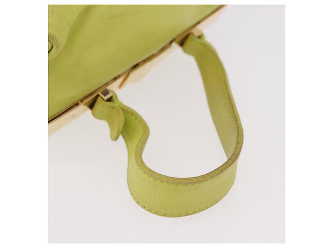 Pochette in Pelle Miu Miu Verde Oro Auth bs35699A D'oro - vista 8