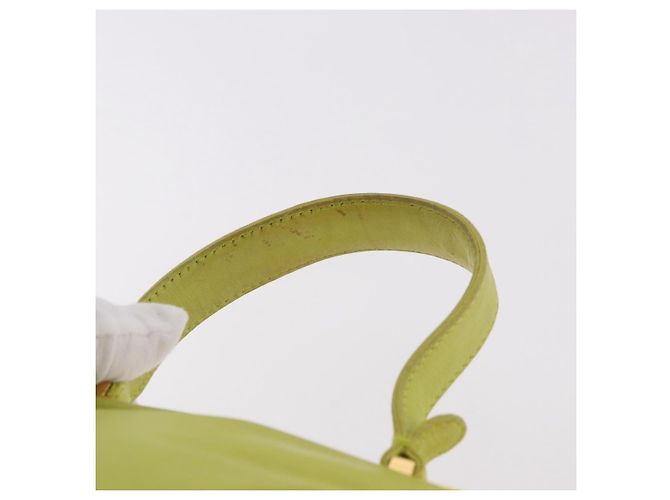 Pochette in Pelle Miu Miu Verde Oro Auth bs35699A D'oro - vista 9