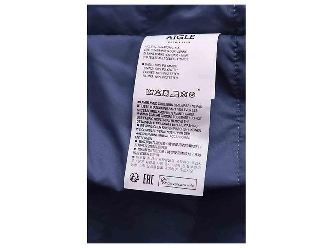 Aigle Chaqueta de plumón azul - vista 6