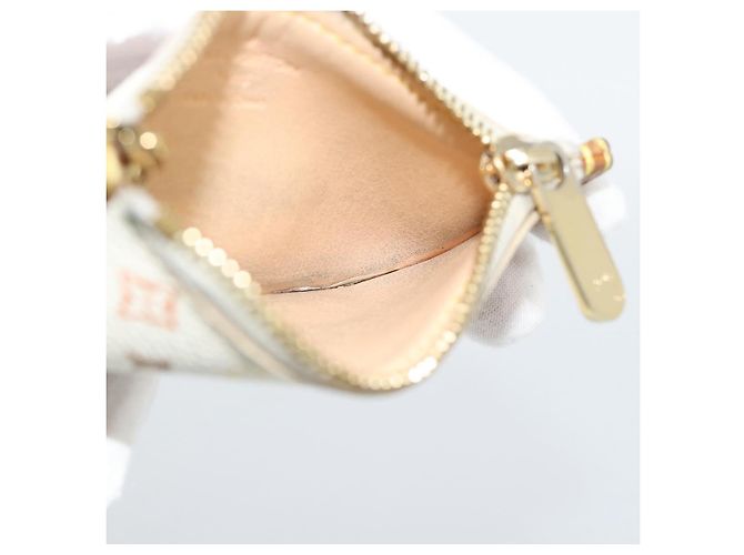 LOUIS VUITTON Monogram Multicolor Pochette Cles Pochette Bianca M92655 Auth 186408 Bianco - vista 17