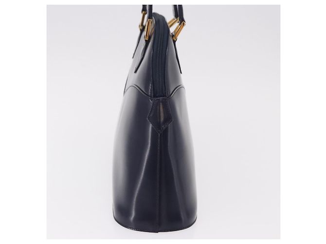 Borsa a mano SAINT LAURENT in pelle blu navy e oro Auth 188373 D'oro - vista 3