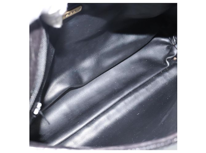 BALLY Chain Shoulder Bag Leder Schwarz Gold Auth 188542 Golden - Ansicht 11