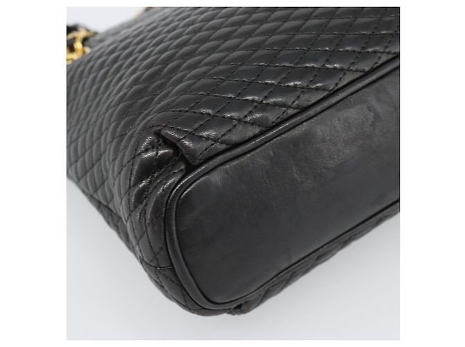 BALLY Chain Shoulder Bag Leder Schwarz Gold Auth 188542 Golden - Ansicht 14