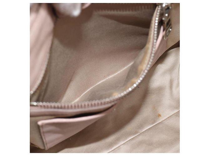 Borsa a tracolla 2way Miu Miu Matelasse Chain in pelle Rosa Argento Auth 188727 - vista 25
