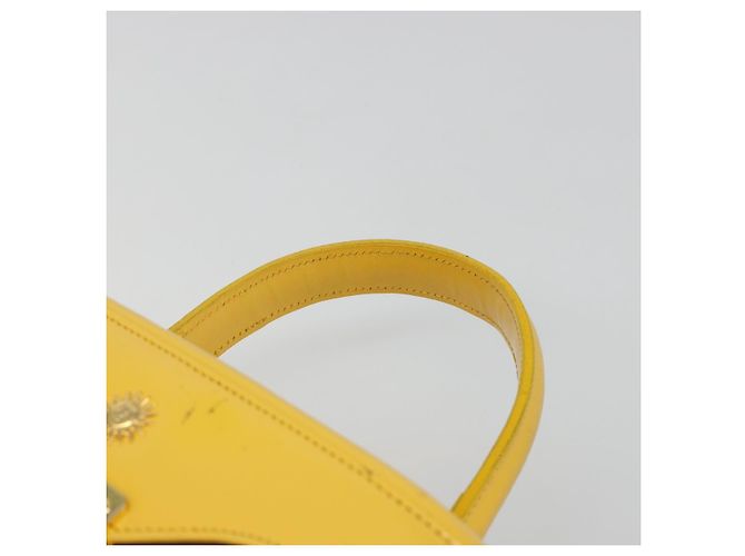 Borsa a mano Gianni Versace in pelle 2way Yellow Gold Auth BA13518 D'oro Giallo - vista 15