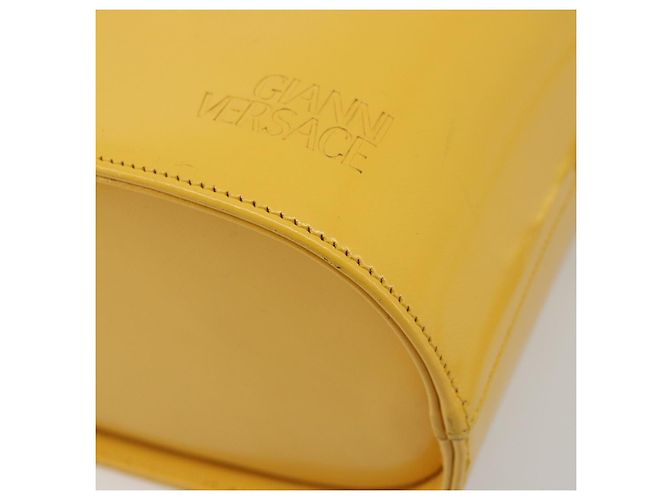 Borsa a mano Gianni Versace in pelle 2way Yellow Gold Auth BA13518 D'oro Giallo - vista 17