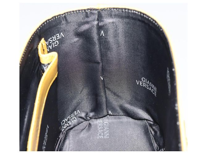Borsa a mano Gianni Versace in pelle 2way Yellow Gold Auth BA13518 D'oro Giallo - vista 25