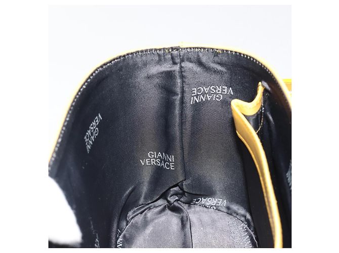 Borsa a mano Gianni Versace in pelle 2way Yellow Gold Auth BA13518 D'oro Giallo - vista 26