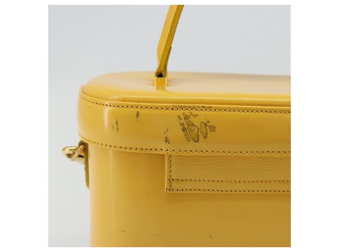 Borsa a mano Gianni Versace in pelle 2way Yellow Gold Auth BA13518 D'oro Giallo - vista 3