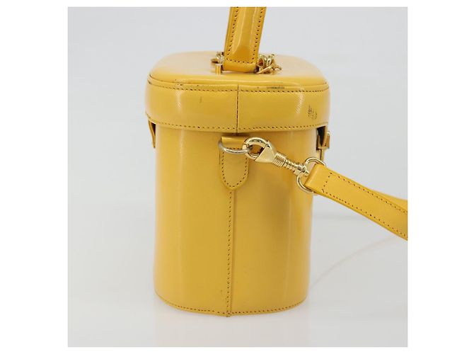 Borsa a mano Gianni Versace in pelle 2way Yellow Gold Auth BA13518 D'oro Giallo - vista 5