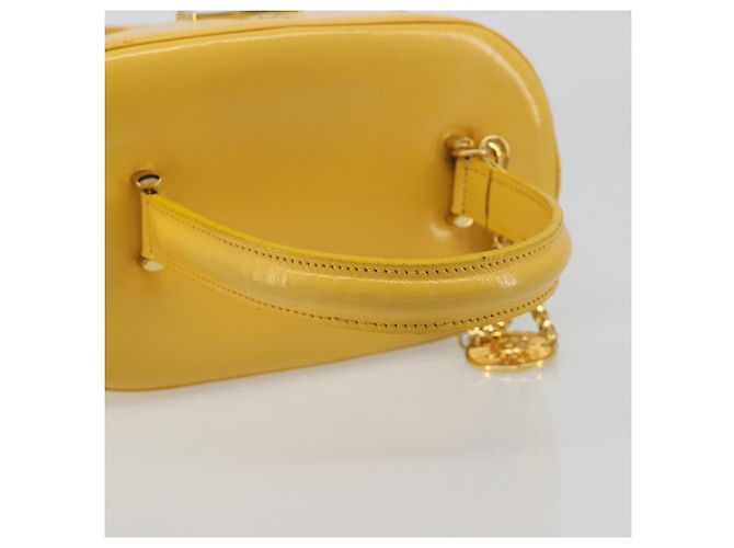 Borsa a mano Gianni Versace in pelle 2way Yellow Gold Auth BA13518 D'oro Giallo - vista 8