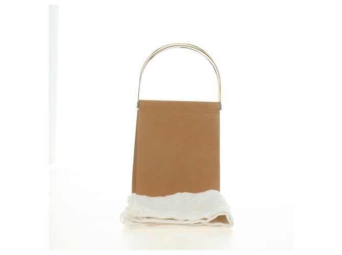 Borsa CARTIER in pelle beige oro Auth 185857M D'oro - vista 12