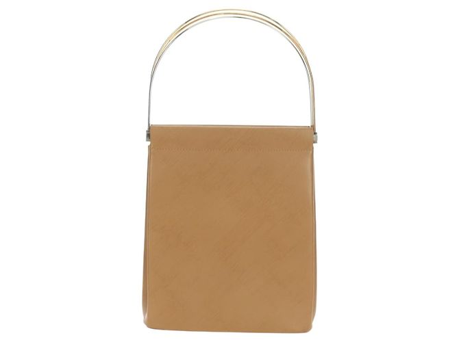 Borsa CARTIER in pelle beige oro Auth 185857M D'oro - vista 2