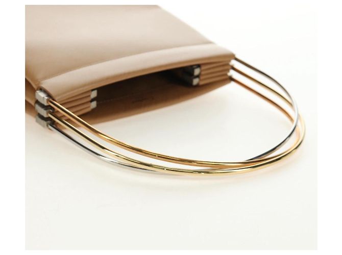 Borsa CARTIER in pelle beige oro Auth 185857M D'oro - vista 6