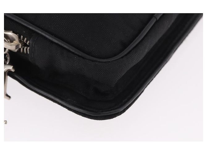 Marsupio Christian Dior Trotter Canvas Nero Argento 188383V - vista 14